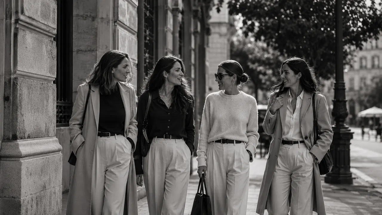 Mujeres internacionales caminando por Madrid.