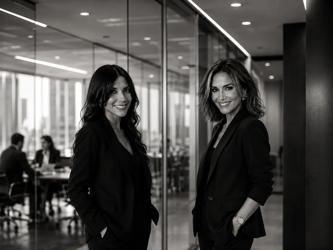Pini y Julia, CEO de Xírculo, en Madrid.